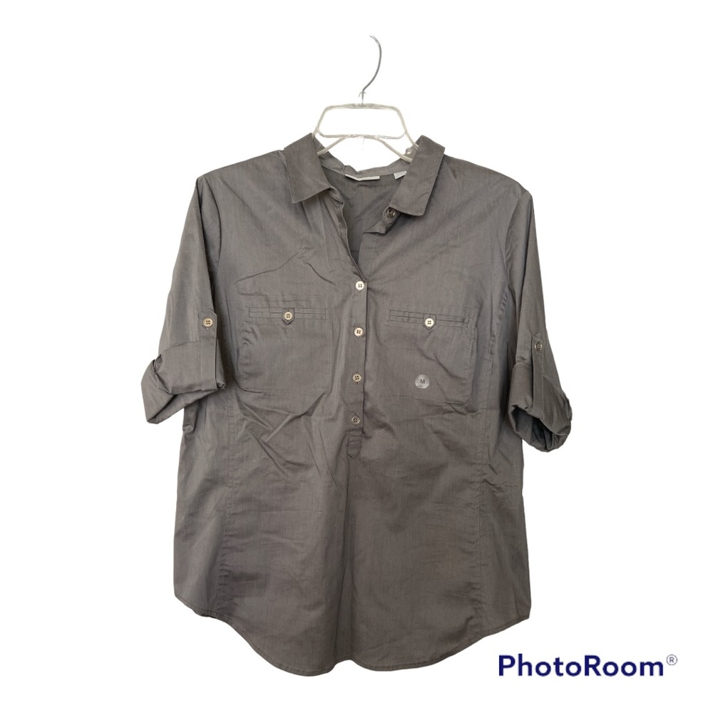 New York & Co Grey Dress Shirt